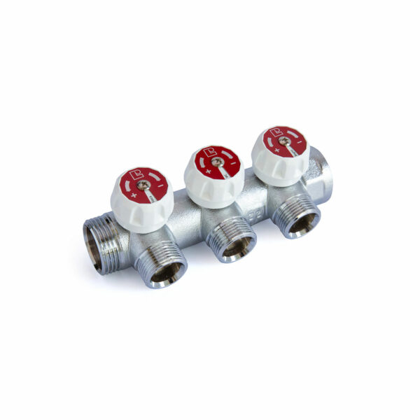 Collettori componibili con valvole frontali serie CV